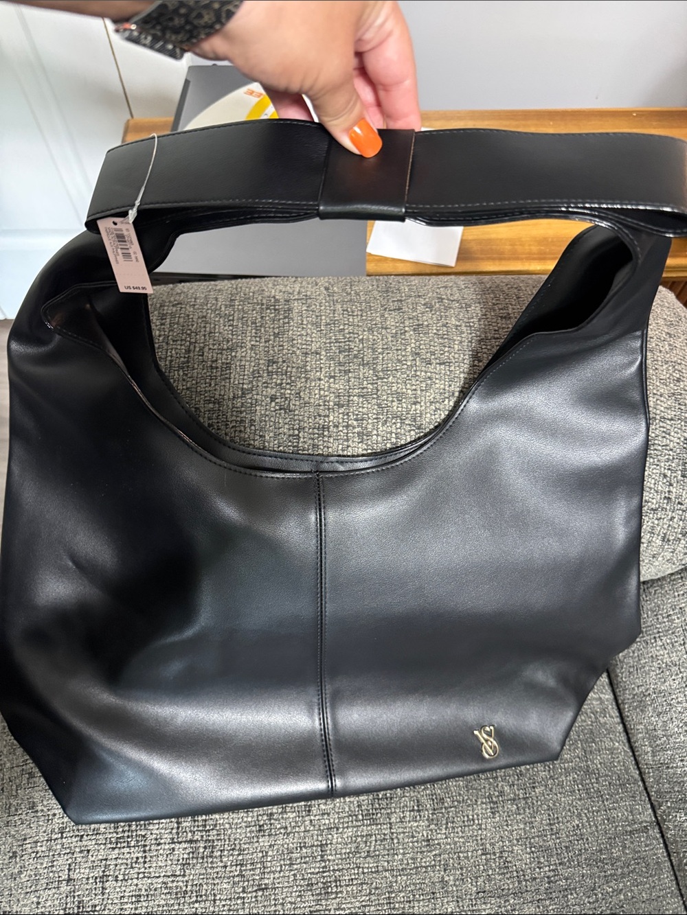 Black Victoria Secret Purse/Tote - Picture 6 of 6